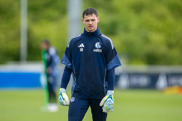 14.05.2026, Fussball, Training des FC Schalke 04. Torwart Luca Podlech (FC Schalke 04). Gelsenkirchen Trainingsgelände FC Schalke 04 NRW Deutschland xRHR-FOTO YYx Copyright: RHR-FOTOx RHR-FOTO YY