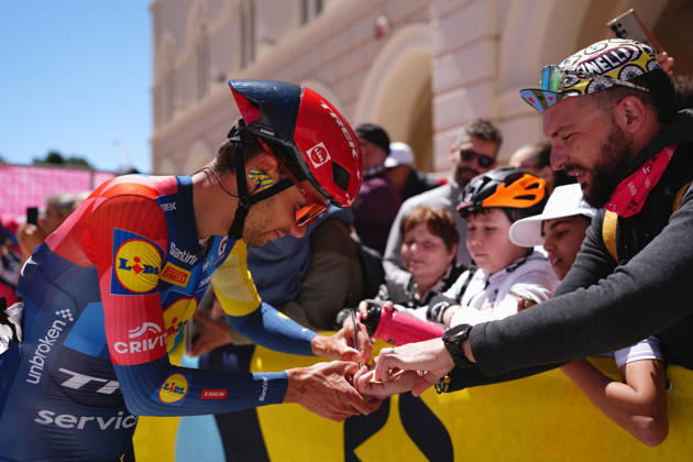 Italy™s Matteo Sobrero of Lidl-Trek during Stage 8 of the Giro d™Italia, from Chieti to Fermo, Italy, Saturday, May 16, 2026.  Copyright: xMassimoxPaolone LaPressex