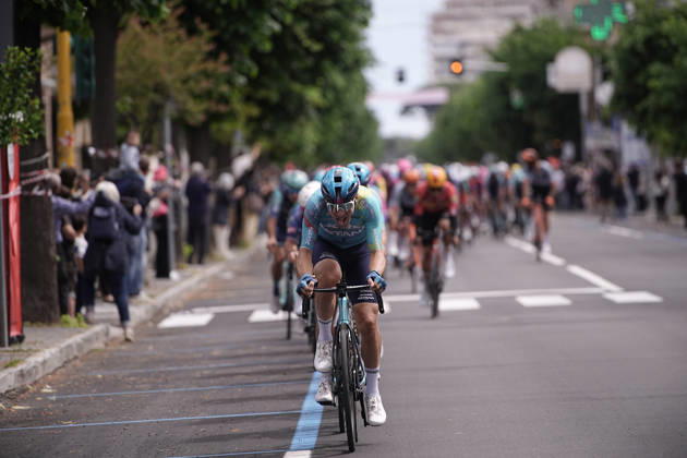 Italy™s Alberto Bettiol of XDS Astana Team during Stage 8 of the Giro d™Italia, from Chieti to Fermo, Italy, Saturday, May 16, 2026. Copyright: xMarcoxAlpozzi LaPressex