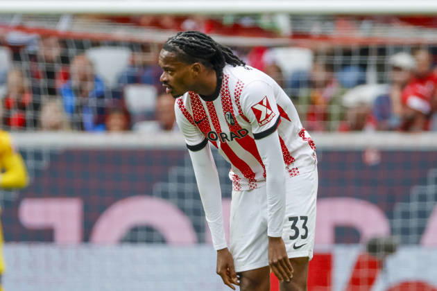 Jordy Makengo (SC Freiburg, 33) , Deutschland, Fussball, 1. Bundesliga, 34.Spieltag, 2025 2026, SC Freiburg vs. RB Leipzig, 16.05.2026, Freiburg im Breisgau Europa-Park Stadion Baden-Württemberg Deutschland Copyright: xGrantxHubbsx