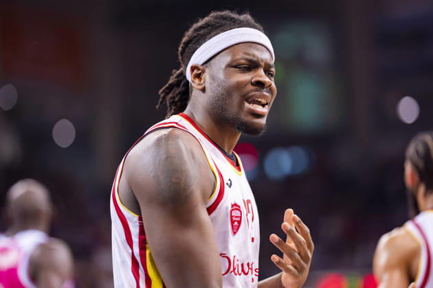 Charles Thompson (Fitness First Wuerzburg Baskets, 32) Telekom Baskets Bonn - Fitness First Würzburg Baskets 16.05.2026 Basketball, easyCredit Basketball Bundesliga, Playoffs, Viertelfinale Spiel 1, GER, Bonn, Telekom Dome Bonn Copyright: HMBxMedia xMarcoxBader