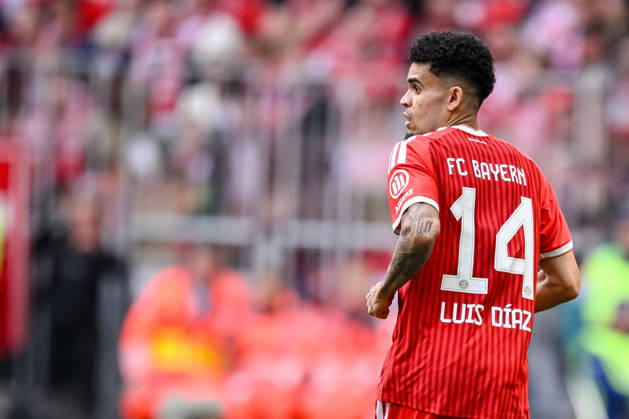 Luis Diaz (FC Bayern München) Schaut waehrend des spiels der Bundesliga zwischen FC Bayern München und 1. FC Köln, Allianz Arena am 16. May 2026 in München, Deutschland. (Foto von Harry Langer DeFodi Images) +++ Luis Diaz (FC Bayern München) Looks on during the Bundesliga match between FC Bayern München and 1. FC Köln at Allianz Arena on May 16, 2026 in München, Germany. (Photo by Harry Langer DeFodi Images) DFL regulations prohibit any use of photographs as image sequences and or quasi-video. (Photo by Harry Langer DeFodi Images) DFL regulations prohibit any use of photographs as image sequences and or quasi-video. -