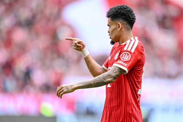 Luis Diaz (FC Bayern München) gestikuliert, gestik waehrend des spiels der Bundesliga zwischen FC Bayern München und 1. FC Köln, Allianz Arena am 16. May 2026 in München, Deutschland. (Foto von Harry Langer DeFodi Images) +++ Luis Diaz (FC Bayern München) gestures during the Bundesliga match between FC Bayern München and 1. FC Köln at Allianz Arena on May 16, 2026 in München, Germany. (Photo by Harry Langer DeFodi Images) DFL regulations prohibit any use of photographs as image sequences and or quasi-video. (Photo by Harry Langer DeFodi Images) DFL regulations prohibit any use of photographs as image sequences and or quasi-video. -