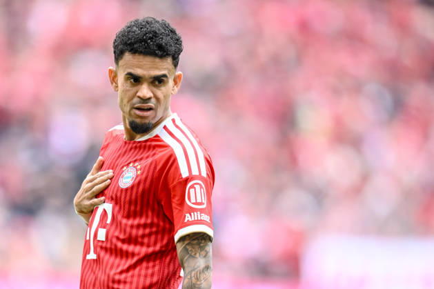 Luis Diaz (FC Bayern München) Schaut waehrend des spiels der Bundesliga zwischen FC Bayern München und 1. FC Köln, Allianz Arena am 16. May 2026 in München, Deutschland. (Foto von Harry Langer DeFodi Images) +++ Luis Diaz (FC Bayern München) Looks on during the Bundesliga match between FC Bayern München and 1. FC Köln at Allianz Arena on May 16, 2026 in München, Germany. (Photo by Harry Langer DeFodi Images) DFL regulations prohibit any use of photographs as image sequences and or quasi-video. (Photo by Harry Langer DeFodi Images) DFL regulations prohibit any use of photographs as image sequences and or quasi-video. -