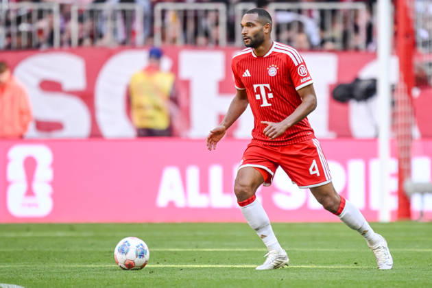 Jonathan Tah (FC Bayern München) in Aktion, am Ball, Einzelaktion waehrend des spiels der Bundesliga zwischen FC Bayern München und 1. FC Köln, Allianz Arena am 16. May 2026 in München, Deutschland. (Foto von Harry Langer DeFodi Images) +++ Jonathan Tah (FC Bayern München) controls the Ball during the Bundesliga match between FC Bayern München and 1. FC Köln at Allianz Arena on May 16, 2026 in München, Germany. (Photo by Harry Langer DeFodi Images) DFL regulations prohibit any use of photographs as image sequences and or quasi-video. (Photo by Harry Langer DeFodi Images) DFL regulations prohibit any use of photographs as image sequences and or quasi-video. -