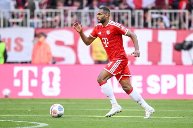 Jonathan Tah (FC Bayern München) in Aktion, am Ball, Einzelaktion waehrend des spiels der Bundesliga zwischen FC Bayern München und 1. FC Köln, Allianz Arena am 16. May 2026 in München, Deutschland. (Foto von Harry Langer DeFodi Images) +++ Jonathan Tah (FC Bayern München) controls the Ball during the Bundesliga match between FC Bayern München and 1. FC Köln at Allianz Arena on May 16, 2026 in München, Germany. (Photo by Harry Langer DeFodi Images) DFL regulations prohibit any use of photographs as image sequences and or quasi-video. (Photo by Harry Langer DeFodi Images) DFL regulations prohibit any use of photographs as image sequences and or quasi-video. -