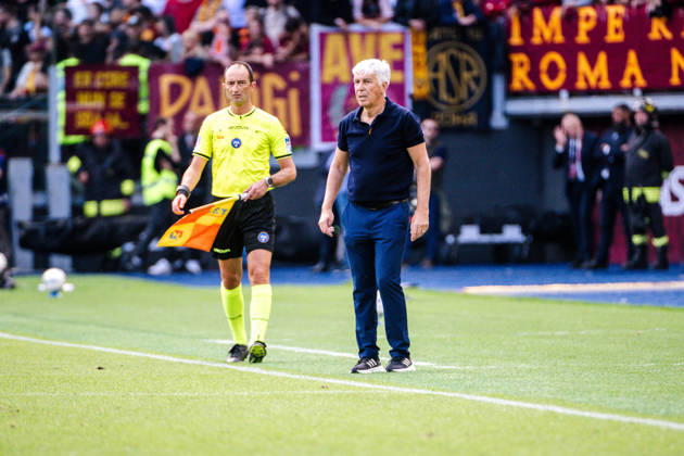 IPA84782294 - Gian Piero Gasperini head coach of AS Roma during Roma-Lazio, Serie A 2025 2026 at Stadio Olimpico on May 17, 2026 during AS Roma vs SS Lazio, Italian soccer Serie A match in Rome, Italy, May 17 2026 Copyright: xDomenicoxBari IPAxSportx xx 84782294