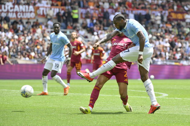 Lazio™s Nuno Tavares during the Serie A Enilive soccer match between AS Roma and SS Lazio at the Rome s Olympic stadium, Italy - Sunday, May 17, 2026. - Soccer. Copyright: xFabrizioxCorradetti LaPressex