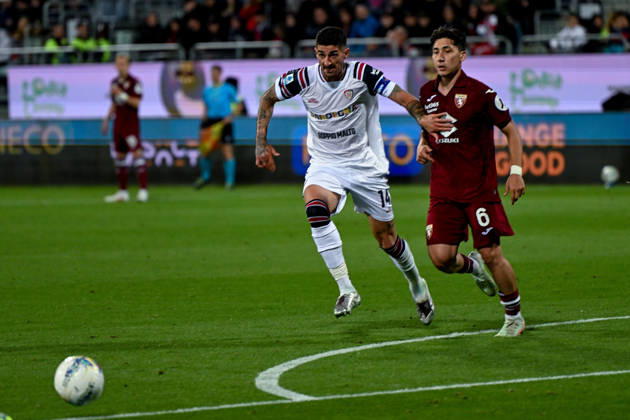 Cagliari s Alessandro Deiola in action during the Serie A soccer match between Cagliari Calcio and Torino at the Unipol Domus in Cagliari, Sardinia - Sunday 17th May. - Soccer Copyright: x ®xGianlucaxZuddas LaPressex