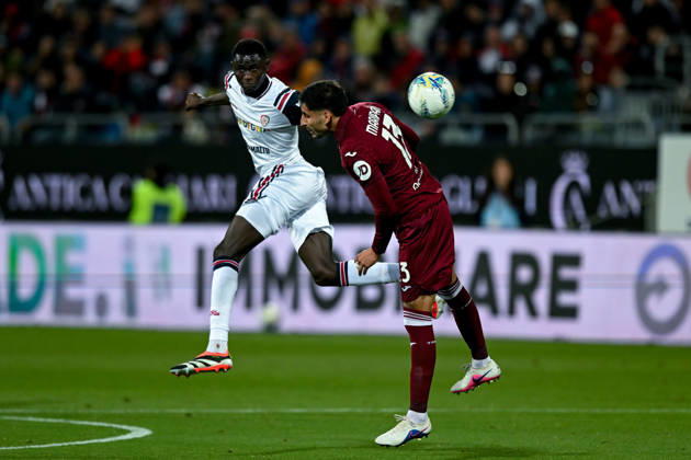 Cagliari s Paul Mendy in action during the Serie A soccer match between Cagliari Calcio and Torino at the Unipol Domus in Cagliari, Sardinia - Sunday 17th May. - Soccer Copyright: x ®xGianlucaxZuddas LaPressex