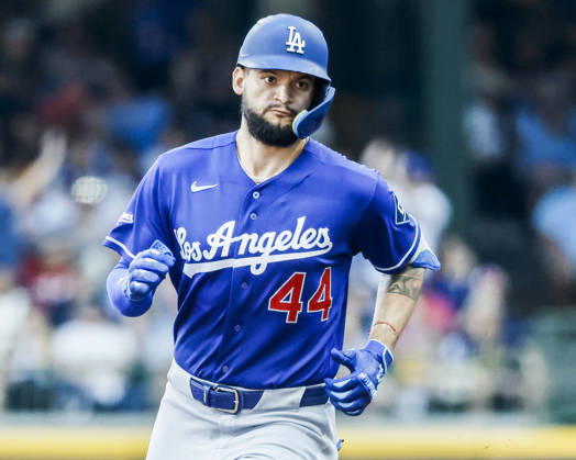 Los Angeles Dodgers center fielder Andy Pages runs the bases after hitting a two RBI home run in the fifth inning of the MLB, Baseball Herren, USA game between the Los Angeles Dodgers and the Milwaukee Brewers at American Family Field in Milwaukee, Wisconsin on Sunday, May 24, 2026. MIL20260524821 TANNENxMAURY