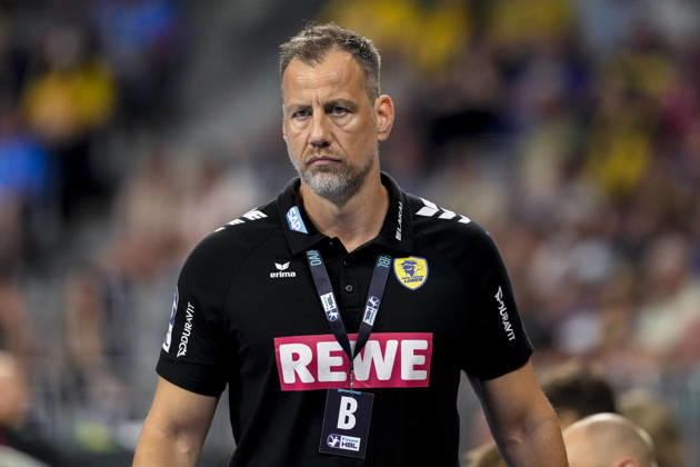 Maik Machulla (Trainer, Cheftrainer, RNL), Einzelbild, Einzelfoto, Aktion, Action, Porträt, Portrait, 24.05.2026, Mannheim (Deutschland), Handball, Bundesliga, Rhein-Neckar Löwen - SC Magdeburg