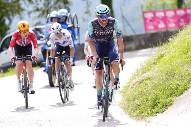 Italy’s Damiano Caruso of Bahrain Victorious during Stage 17 of the Giro d’Italia, from Cassano d’Adda to Andalo, Italy, Wednesday, May 27, 2026. Copyright: xFabioxFerrari LaPressex
