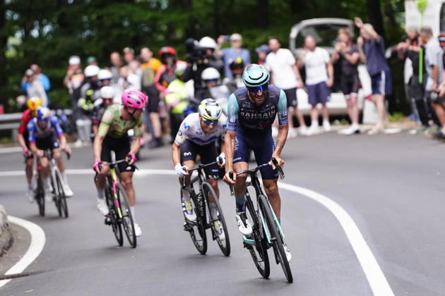 Italy’s Damiano Caruso of Bahrain Victorious during Stage 17 of the Giro d’Italia, from Cassano d’Adda to Andalo, Italy, Wednesday, May 27, 2026. Copyright: xFabioxFerrari LaPressex