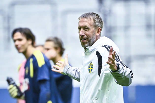 STOCKHOLM, SWEDEN 20260528 national team, Nationalteam captain Grahan Potter as the Swedish national football team trains at Strawberry Arena, ahead of the World Cup. STOCKHOLM SWEDEN x10080x
