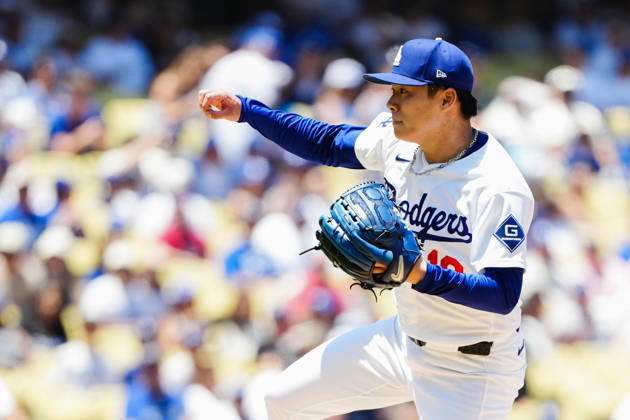 Yoshinobu Yamamoto,(Dodgers) Starting pitcher Yoshinobu Yamamoto May.31,2026 - Baseball : MLB, Baseball Herren, USA Regular Season Game Los Angeles Dodgers vs. Philadelphia Phillies Venue: Dodger Stadium (Los Angeles, California, USA) aflo_332706333
