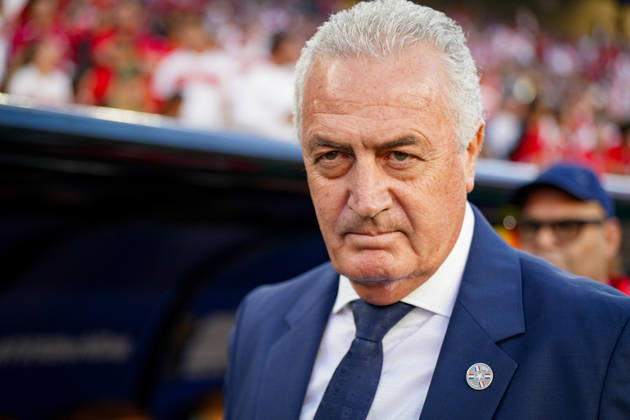 USA: Fußball FIFA World Cup, WM, Weltmeisterschaft, Fussball 2026 Gruppenphase Gruppe D Türkei vs Paraguay Levi™s Stadium (Santa Clara, San Francisco Bay Area, Santa Clara County, Kalifornien): Gustavo Alfaro (Trainer, Paraguay) Copyright: xJOERANxSTEINSIEKx