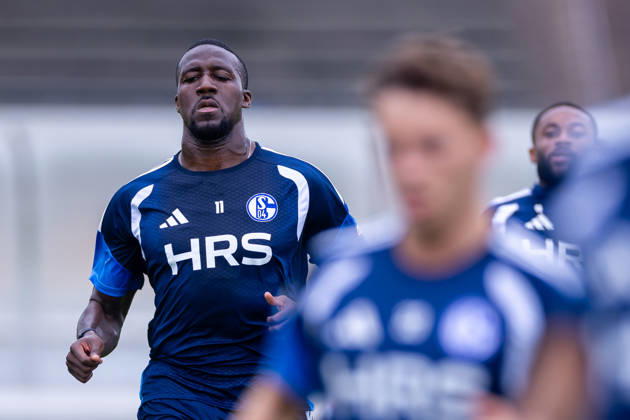 08.07.2026, Fussball, Training des FC Schalke 04. Bryan Lasme (FC Schalke 04). Gelsenkirchen Trainingsgelände FC Schalke 04 NRW Deutschland xRHR-FOTO YYx Copyright: RHR-FOTOx RHR-FOTO YY