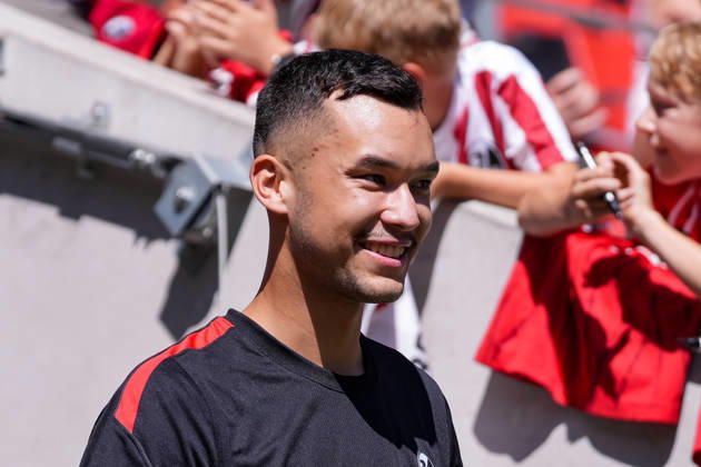 Mio Backhaus (SC Freiburg) , Deutschland, Fussball, 1. Bundesliga, 2026 2027, SC Freiburg, Öffentliches Training, 12.07.2026, Europa-Park Stadion, Freiburg Freiburg Europa-Park Stadion Baden-Württemberg Deutschland Copyright: xArnexAmbergx