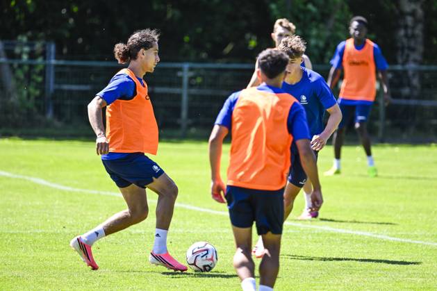Gent s Mohammed El Adfaoui pictured in action during the summer training camp of Belgian first division soccer team KAA Gent in Losser, the Netherlands on Monday 13 July 2026, to prepare for the upcoming 2026-2027 season. TOM GOYVAERTS TomxGoyvaerts x181121228x