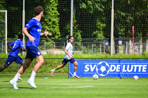 Gent s Mohammed El Adfaoui pictured in action during a training session at the summer training camp of Belgian first division soccer team KAA Gent in De Lutte, Losser, the Netherlands on Wednesday 15 July 2026, to prepare for the upcoming 2026-2027 season. TOM GOYVAERTS TomxGoyvaerts x181182873x