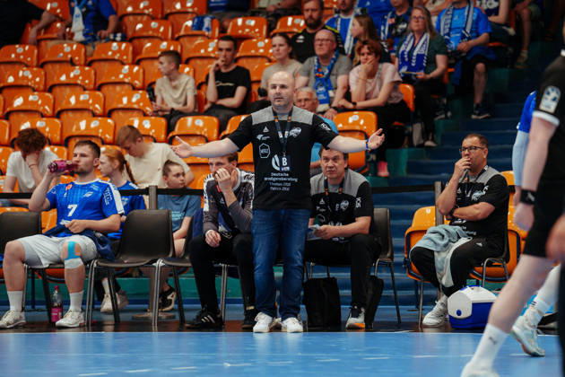 2. Handball-Bundesliga - 32. Spieltag: Dessau-Roßlauer HV 06 - SG BBM Bietigheim Vanja Radic (Dessau-Roßlauer HV 06, Trainer) am 22.05.2026 in Anhalt-Arena, Dessau-Roßlau (Sachsen-Anhalt) Dessau-Roßlau Anhalt-Arena Dessau Sachsen-Anhalt Deutschland
