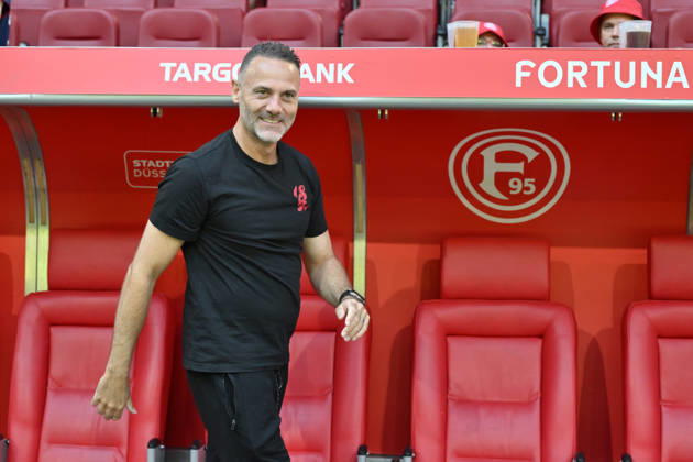 Trainer Alexander Ende (Fortuna Duesseldorf) 25.07.2026, Fussball, Saison 2026 2027, Testspiel, Fortuna Düsseldorf - Borussia Dortmund 2:1 Duesseldorf Nordrhein Westfalen Deutschland