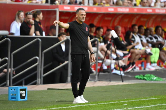 Trainer Alexander Ende (Fortuna Duesseldorf) 25.07.2026, Fussball, Saison 2026 2027, Testspiel, Fortuna Düsseldorf - Borussia Dortmund 2:1 Duesseldorf Nordrhein Westfalen Deutschland
