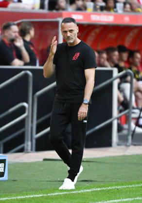 Trainer Alexander Ende (Fortuna Duesseldorf) 25.07.2026, Fussball, Saison 2026 2027, Testspiel, Fortuna Düsseldorf - Borussia Dortmund 2:1 Duesseldorf Nordrhein Westfalen Deutschland