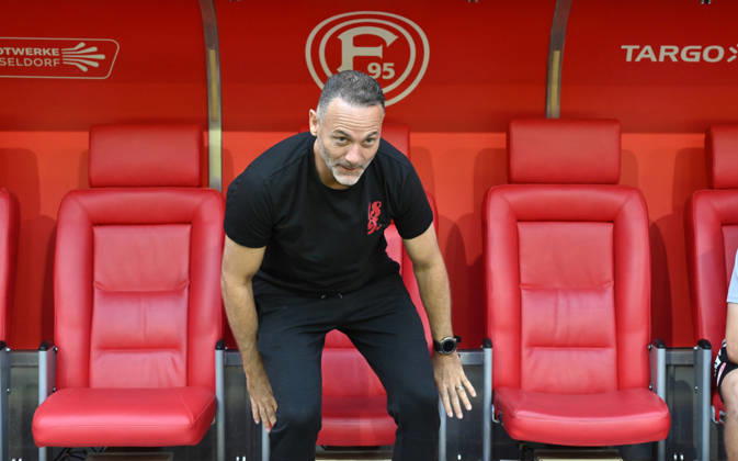 Trainer Alexander Ende (Fortuna Duesseldorf) 25.07.2026, Fussball, Saison 2026 2027, Testspiel, Fortuna Düsseldorf - Borussia Dortmund 2:1 Duesseldorf Nordrhein Westfalen Deutschland