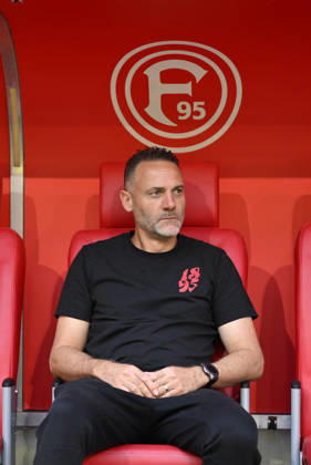 Trainer Alexander Ende (Fortuna Duesseldorf) 25.07.2026, Fussball, Saison 2026 2027, Testspiel, Fortuna Düsseldorf - Borussia Dortmund 2:1 Duesseldorf Nordrhein Westfalen Deutschland