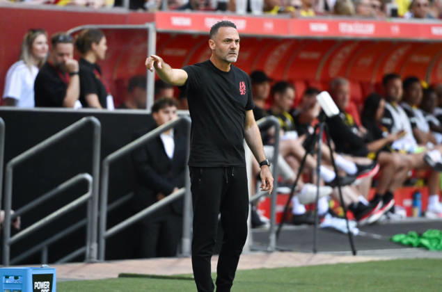 Trainer Alexander Ende (Fortuna Duesseldorf) 25.07.2026, Fussball, Saison 2026 2027, Testspiel, Fortuna Düsseldorf - Borussia Dortmund 2:1 Duesseldorf Nordrhein Westfalen Deutschland