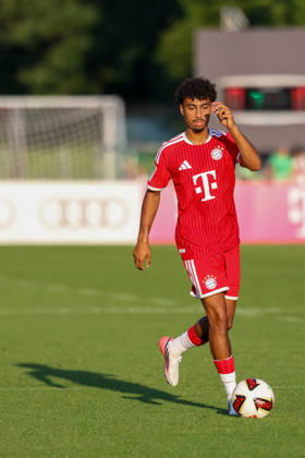 Nathaniel Brown (FC Bayern Muenchen, 11), GER, FC Rottach-Egern vs. FC Bayern Muenchen, Fussball, Testspiel, Saison 2026 2027, 30.07.2026, GER, FC Rottach-Egern vs. FC Bayern Muenchen, Fussball, Testspiel, Saison 2026 2027, 30.07.2026 Rottach-Egern Copyright: xEibner-Pressefoto JennixMaulx EP_JML