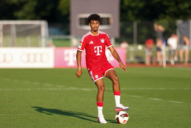 Nathaniel Brown (FC Bayern Muenchen, 11), GER, FC Rottach-Egern vs. FC Bayern Muenchen, Fussball, Testspiel, Saison 2026 2027, 30.07.2026, GER, FC Rottach-Egern vs. FC Bayern Muenchen, Fussball, Testspiel, Saison 2026 2027, 30.07.2026 Rottach-Egern Copyright: xEibner-Pressefoto JennixMaulx EP_JML