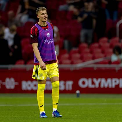 AMSTERDAM - AFC Ajax Amsterdam goalkeeper Joeri Heerkens during the Conference League match between AFC Ajax and FK Vojvodina at the Johan Cruijff ArenA on July 30, 2026 in Amsterdam, the Netherlands. (Photo by DeFodi Images) -