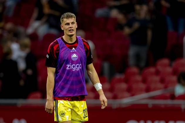 AMSTERDAM - AFC Ajax Amsterdam goalkeeper Joeri Heerkens during the Conference League match between AFC Ajax and FK Vojvodina at the Johan Cruijff ArenA on July 30, 2026 in Amsterdam, the Netherlands. (Photo by DeFodi Images) -