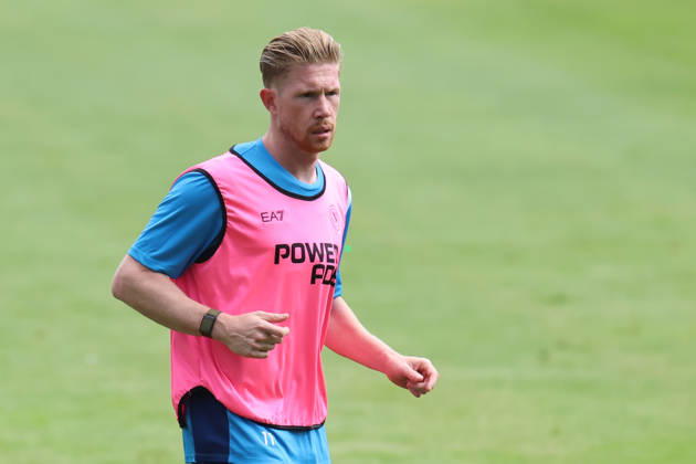 SSC Napoli Training Session Kevin De Bruyne of Napoli during a training session on Day of the preseason camp of SSC Napoli at stadio Patini in Castel di Sangro, Italy, on August 7, 2025. Castel di Sangro Abruzzo Italy Copyright: xCiroxDexLucax originalFilename:deluca-sscnapol260807_npCLo