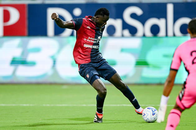 Cagliari s Paul Mendy in action during the Serie A soccer match between Cagliari Calcio and Nice at the Unipol Domus in Cagliari, Sardinia - Saturday 8th august 2026. - Soccer Copyright: x ®xGianlucaxZuddas LaPressex