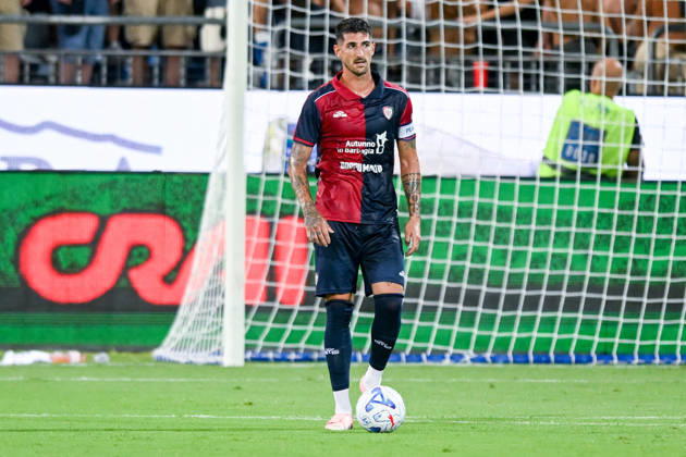 Cagliari s Alessandro Deiola in action during the Serie A soccer match between Cagliari Calcio and Nice at the Unipol Domus in Cagliari, Sardinia - Saturday 8th august 2026. - Soccer Copyright: x ®xGianlucaxZuddas LaPressex