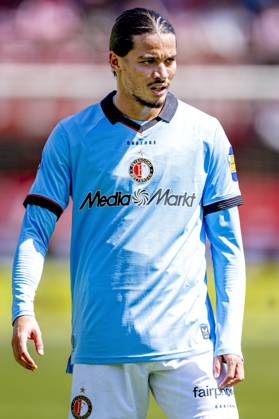 ROTTERDAM - SC Feyenoord Rotterdam forward Anis Hadj Moussa during the Vriendenloterij Eredivisie match between Sparta and Feyenoord at Stadion Het Kasteel on August 9, 2026 in Rotterdam, the Netherlands. (Photo by DeFodi Images) -