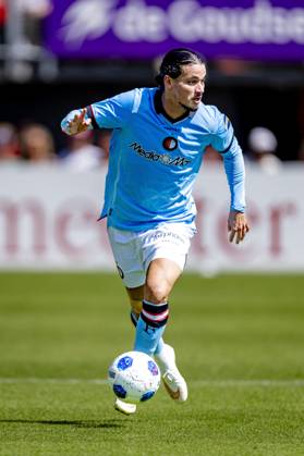 ROTTERDAM - SC Feyenoord Rotterdam forward Anis Hadj Moussa during the Vriendenloterij Eredivisie match between Sparta and Feyenoord at Stadion Het Kasteel on August 9, 2026 in Rotterdam, the Netherlands. (Photo by DeFodi Images) -