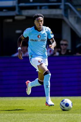 ROTTERDAM - SC Feyenoord Rotterdam forward Jivayno Zinhagel during the Vriendenloterij Eredivisie match between Sparta and Feyenoord at Stadion Het Kasteel on August 9, 2026 in Rotterdam, the Netherlands. (Photo by DeFodi Images) -