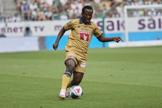 Brack Super League 2026 2027 FC St. Gallen 1879 vs. FC Luzern, St. Gallen, Schweiz St. Gallen, Schweiz, 9. August 2026. Oscar Kabwit während des Brack Super League Spiels FC St. Gallen 1879 gegen FC Luzern in St. Gallen.