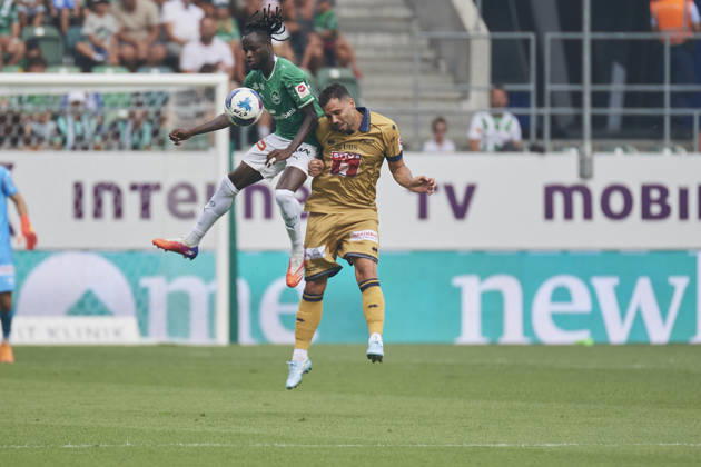 Brack Super League 2026 2027 FC St. Gallen 1879 vs. FC Luzern, St. Gallen, Schweiz St. Gallen, Schweiz, 9. August 2026. Aliou Baldà während des Brack Super League Spiels FC St. Gallen 1879 gegen FC Luzern in St. Gallen.