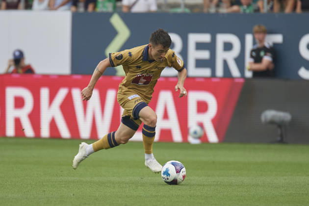 Brack Super League 2026 2027 FC St. Gallen 1879 vs. FC Luzern, St. Gallen, Schweiz St. Gallen, Schweiz, 9. August 2026. Matteo Di Giusto während des Brack Super League Spiels FC St. Gallen 1879 gegen FC Luzern in St. Gallen.