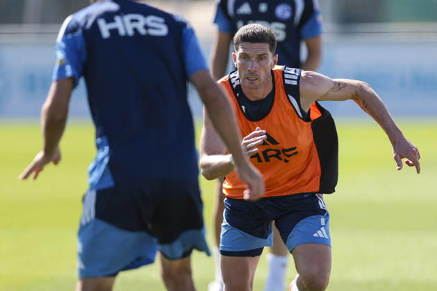 12.08.2026, Fussball, Training des FC Schalke 04. Robin Gosens (FC Schalke 04). Gelsenkirchen Trainingsgelände FC Schalke 04 NRW Deutschland xRHR-FOTO YYx Copyright: RHR-FOTOx RHR-FOTO YY