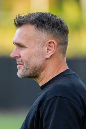 VELSEN-ZUID , 14-08-2026 , BUKO Stadion , season 2026 2027 , Dutch Eredivisie football , match between Telstar and Sparta Rotterdam , Picture shows Telstar coach Henk Brugge Telstar - Sparta x205709332x Copyright: