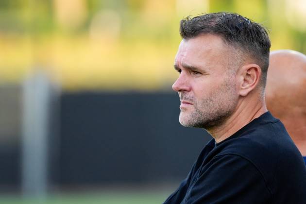VELSEN-ZUID , 14-08-2026 , BUKO Stadion , season 2026 2027 , Dutch Eredivisie football , match between Telstar and Sparta Rotterdam , Picture shows Telstar coach Henk Brugge Telstar - Sparta x205709335x Copyright: