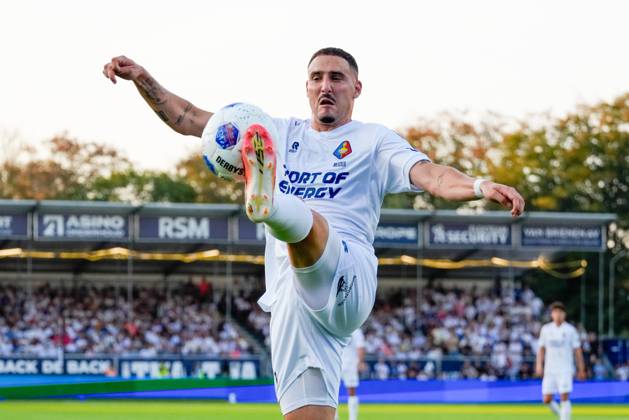 VELSEN-ZUID , 14-08-2026 , BUKO Stadion , season 2026 2027 , Dutch Eredivisie football , match between Telstar and Sparta Rotterdam , Picture shows Telstar player Rui Mendes Telstar - Sparta x205710286x Copyright: