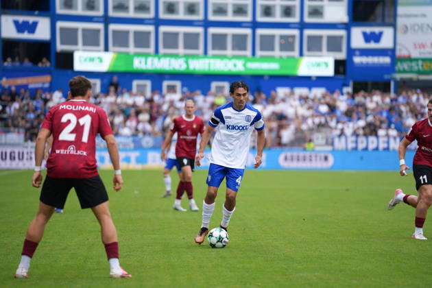 Deutschland: Fussball, 3. Liga, 2. Spieltag, Hänsch-Arena, SV Meppem vs. SG Sonnenhof-Großaspach: Niclas Nadj (SV Meppen, 40) Copyright: xMichelxWittex